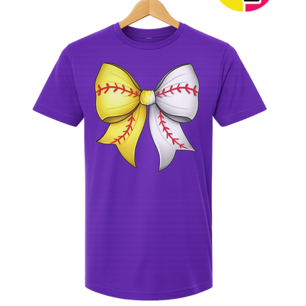 Softball Sweetheart Bow Tee