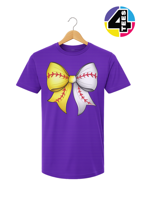 Softball Sweetheart Bow Tee