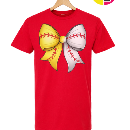 Softball Sweetheart Bow Tee