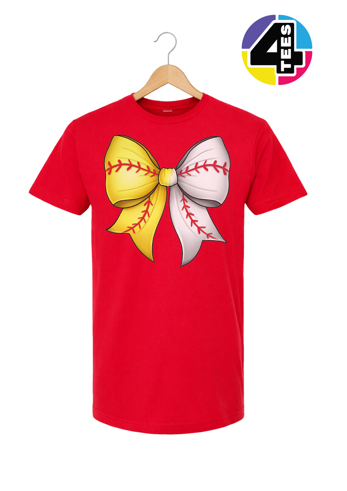 Softball Sweetheart Bow Tee