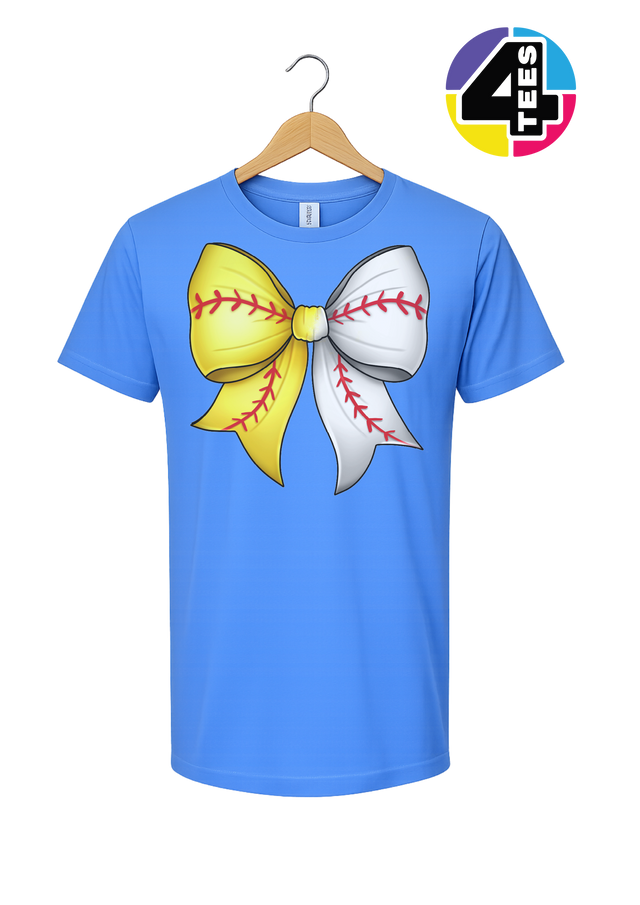 Softball Sweetheart Bow Tee