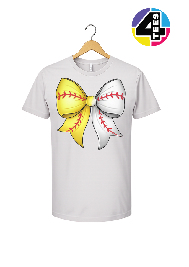 Softball Sweetheart Bow Tee