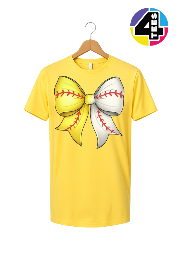 Softball Sweetheart Bow Tee