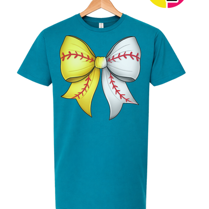 Softball Sweetheart Bow Tee
