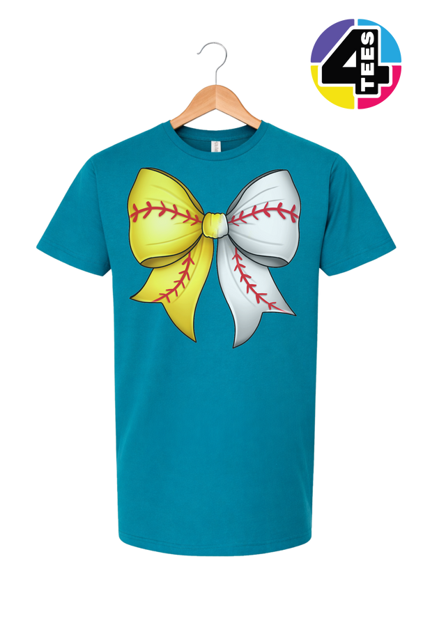 Softball Sweetheart Bow Tee