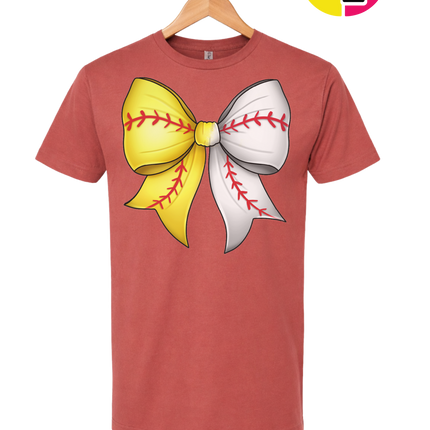 Softball Sweetheart Bow Tee
