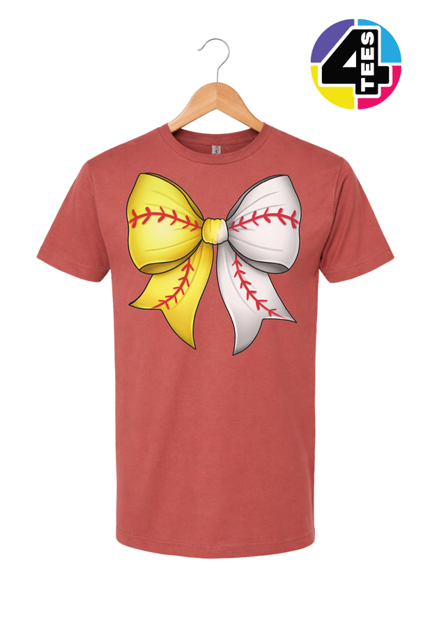 Softball Sweetheart Bow Tee