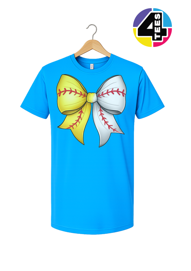 Softball Sweetheart Bow Tee