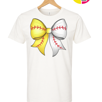 Softball Sweetheart Bow Tee