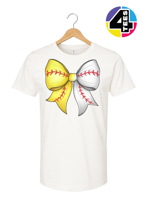 Softball Sweetheart Bow Tee
