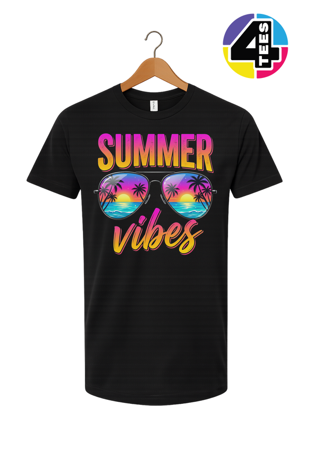 Retro Summer Sunglasses Vibe Tee