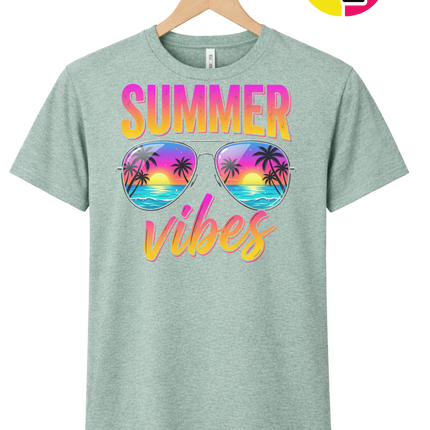 Retro Summer Sunglasses Vibe Tee