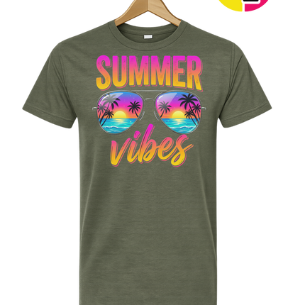 Retro Summer Sunglasses Vibe Tee