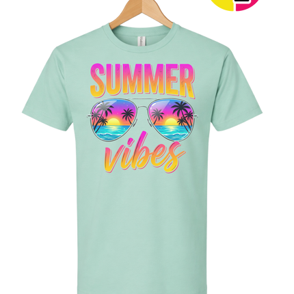 Retro Summer Sunglasses Vibe Tee