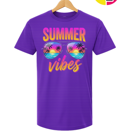 Retro Summer Sunglasses Vibe Tee