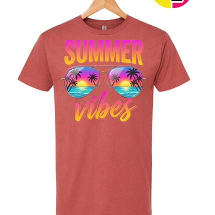 Retro Summer Sunglasses Vibe Tee