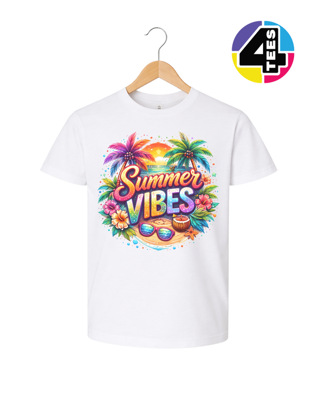 Retro Summer Vibes Youth Tee