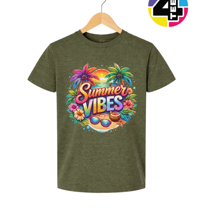 Retro Summer Vibes Youth Tee