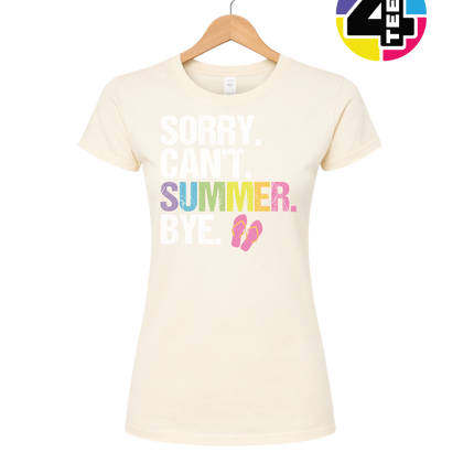 Sorry. Can't. Summer Women's Tee