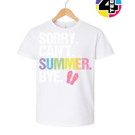 Sorry. Can't. Summer Youth Tee