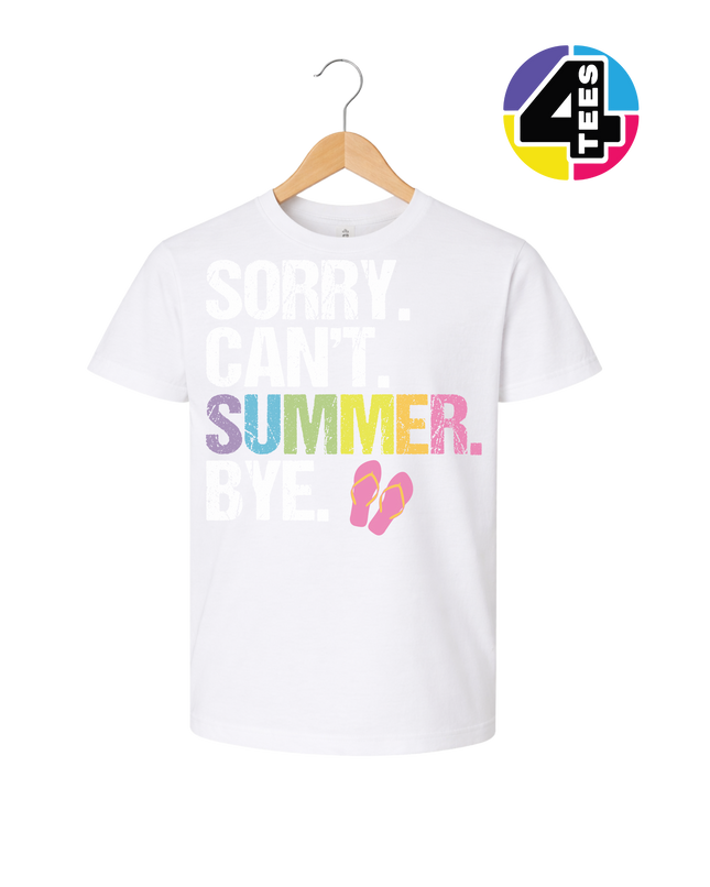 Sorry. Can't. Summer Youth Tee