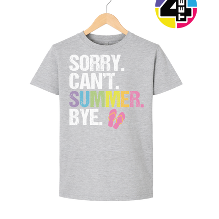 Sorry. Can't. Summer Youth Tee