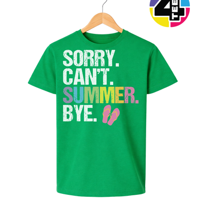 Sorry. Can't. Summer Youth Tee
