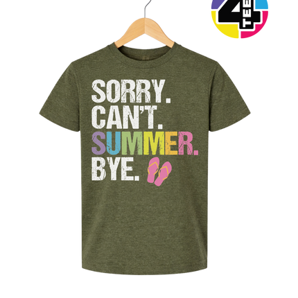Sorry. Can't. Summer Youth Tee