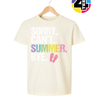 Sorry. Can't. Summer Youth Tee