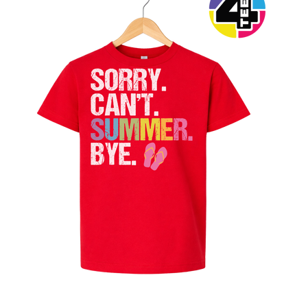Sorry. Can't. Summer Youth Tee