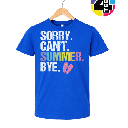 Sorry. Can't. Summer Youth Tee