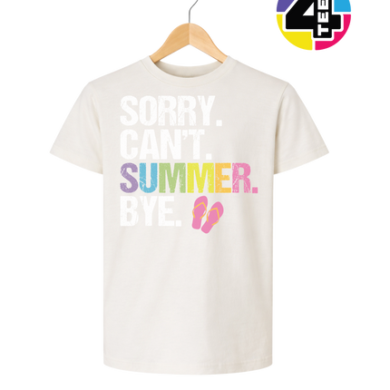 Sorry. Can't. Summer Youth Tee