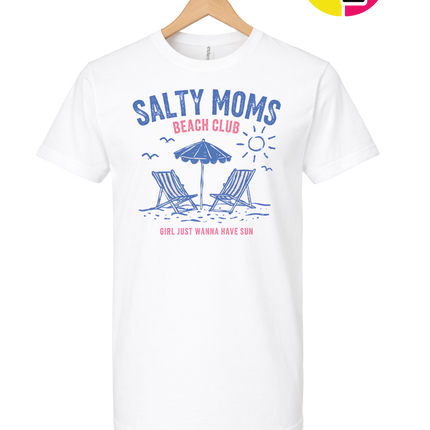 Salty Moms Beach Club Tee