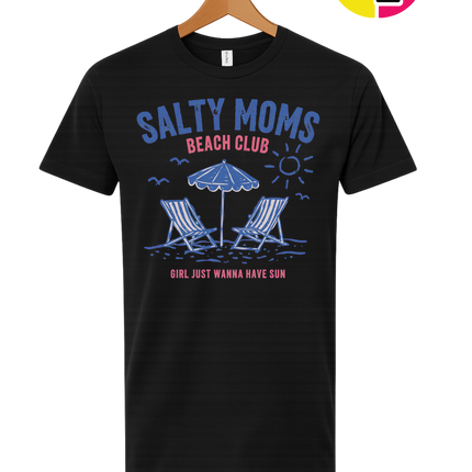 Salty Moms Beach Club Tee