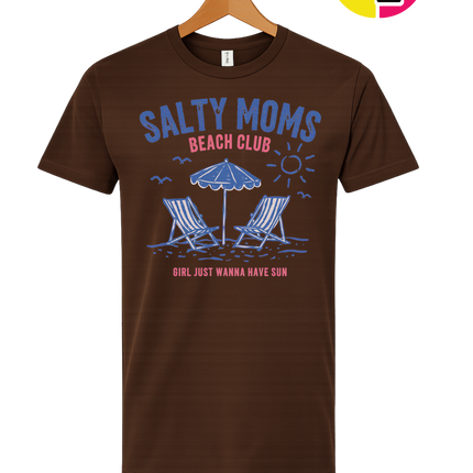 Salty Moms Beach Club Tee
