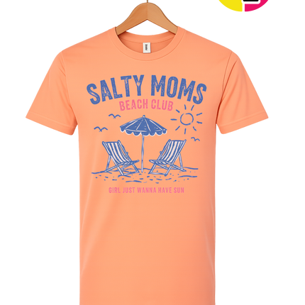 Salty Moms Beach Club Tee