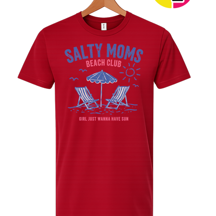 Salty Moms Beach Club Tee