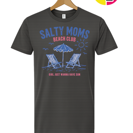 Salty Moms Beach Club Tee