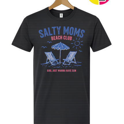 Salty Moms Beach Club Tee