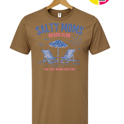 Salty Moms Beach Club Tee
