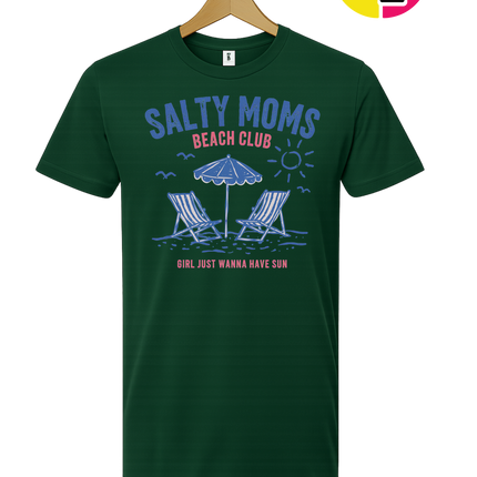 Salty Moms Beach Club Tee