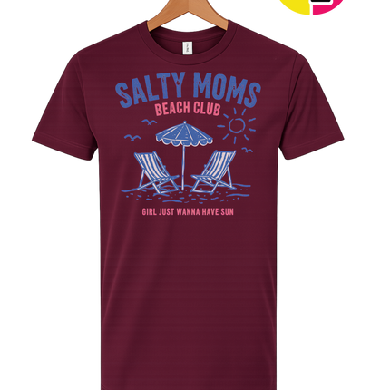 Salty Moms Beach Club Tee