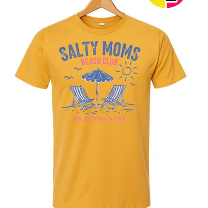 Salty Moms Beach Club Tee