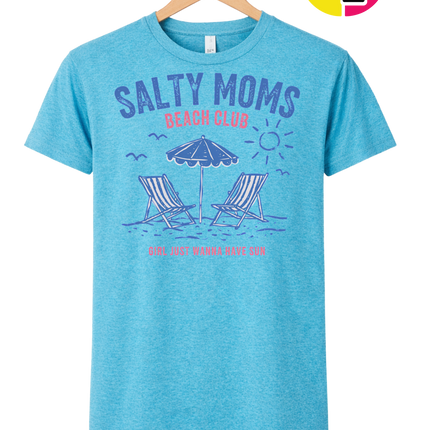 Salty Moms Beach Club Tee