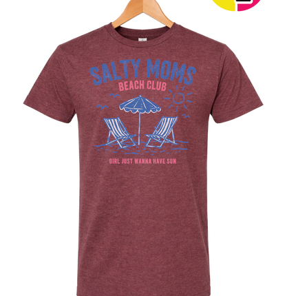 Salty Moms Beach Club Tee
