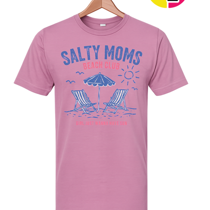 Salty Moms Beach Club Tee