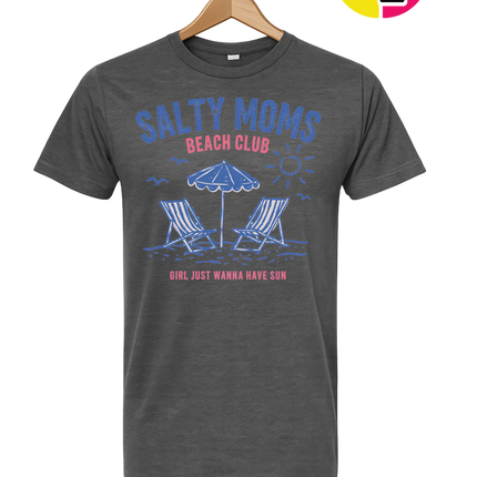 Salty Moms Beach Club Tee