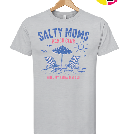 Salty Moms Beach Club Tee