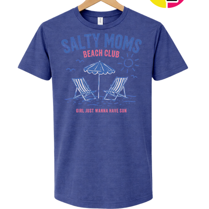 Salty Moms Beach Club Tee