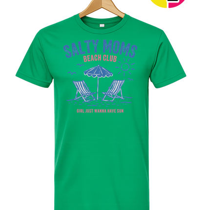 Salty Moms Beach Club Tee